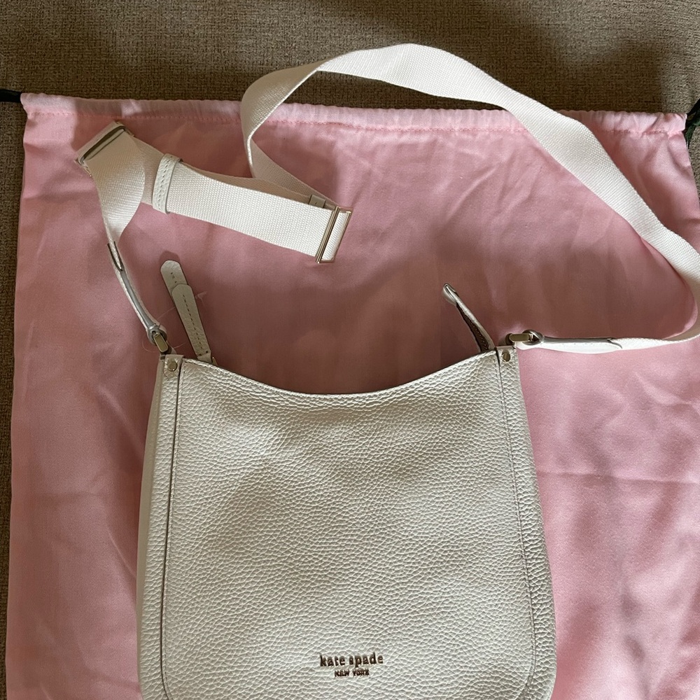 Kate Spade White Leather Crossbody Bag